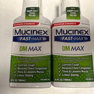 2-MUCINEX DM MAX 6 OZ EACH 08/2027